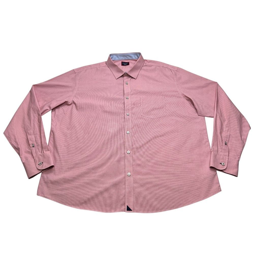 Untuckit Shirt Mens 3XL Red Houndstooth Long Sleeve Collared‎ Button Up Casual